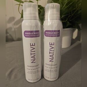 (2) Native Lilac and White Tea Scent Deodorant